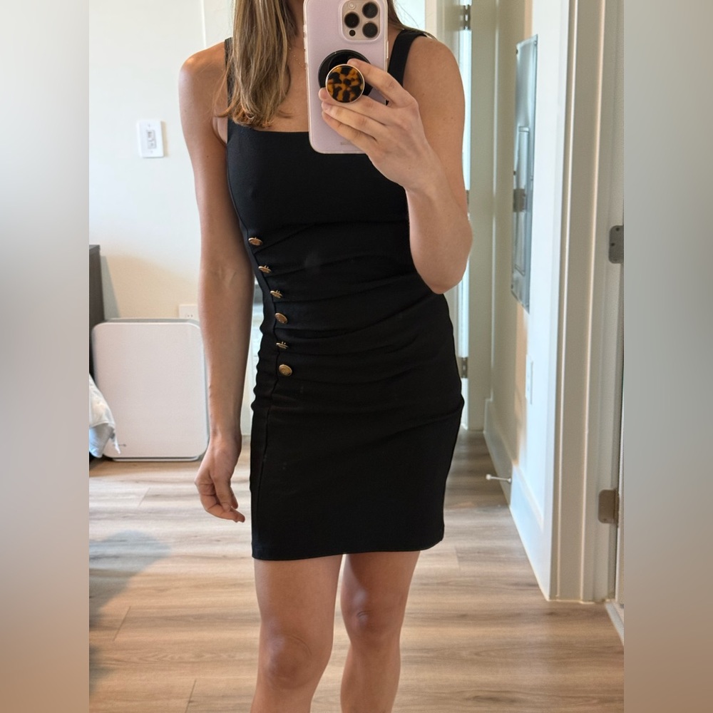 Mini black dress Zara